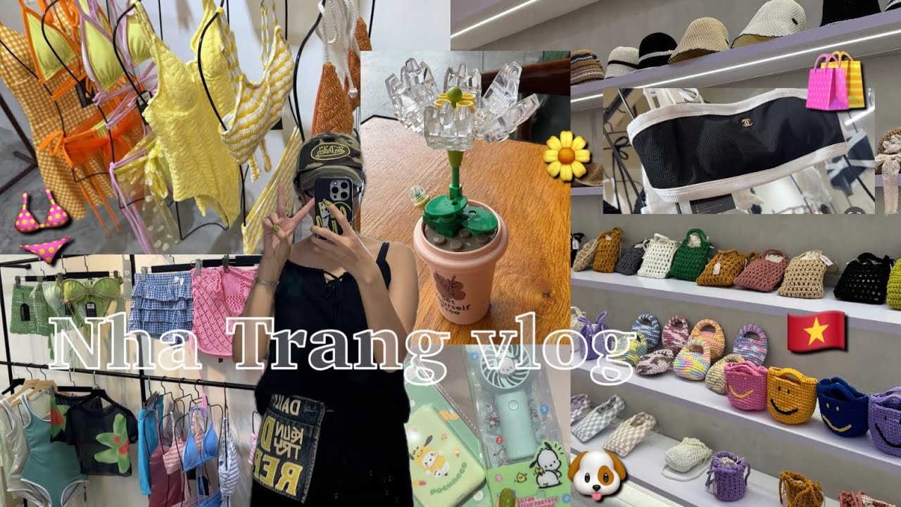 나트랑 브이로그 4 귀여움 한도 초과 나트랑 쇼핑 🛍️(강추하는 수영복 매장, 기념품 스토어, 마트 쇼핑), 갓성비 숙소 추천, 나트랑 세탁소, 예쁜 카페, 쌀국수 맛집 솔직 후기