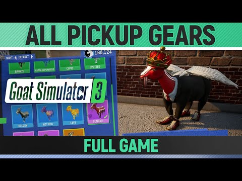 Goat Simulator 3 - All Goat Gear Pickups - Full Game