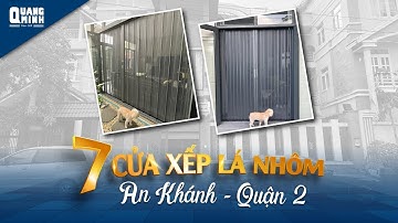 Hoàn thiện 7 cửa lưới xếp lá nhôm tại biệt thự Quận 2 |Quang Minh