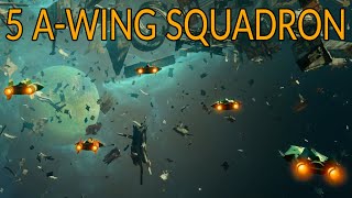 The 5 A-Wing Squadron - Operation Ace Training with Bomb Squadron