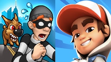 Robbery Bob vs Subway Surfers City Gameplay Android,ios Part 1