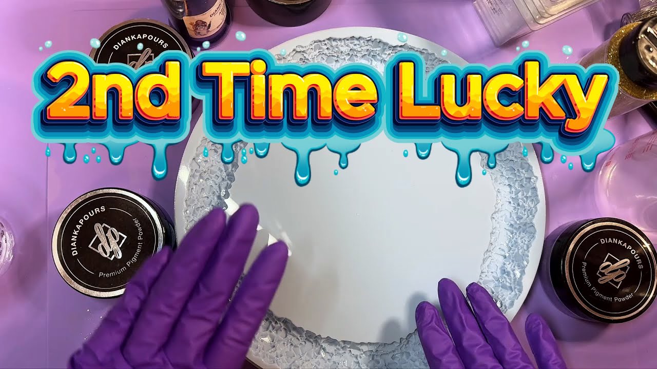 Gorgeous Purple Gold Geode Resin Trays | Satisfying Epoxy Resin Pour  | 677