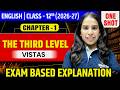 The Third Level Full Chapter Explanation | Class 12 English Vistas Chapter 1 | One Shot 2026