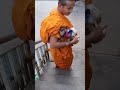 Baby Abee Goes For A Walk With A Monk Around Shorts 