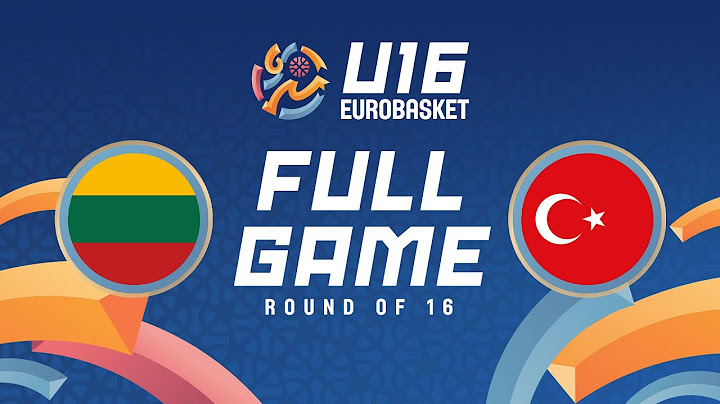 Round of 16 | Lithuania v Türkiye | Full Basketball Game | FIBA U16 EuroBasket 2024