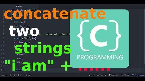 C Programming: to Concatenate Two Strings