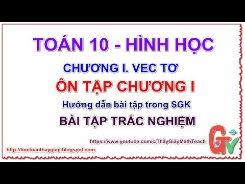 📖 Hình học 10 Bài tập trắc nghiệm Ôn tập chương 1