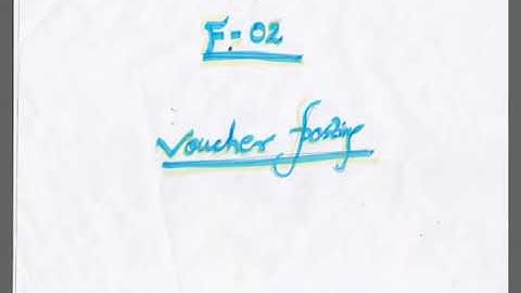 F-02 Voucher Posting