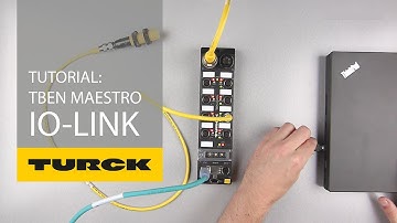 ¿Cómo configurar un sensor IO-Link con un bloque TBEN maestro IO-Link?
