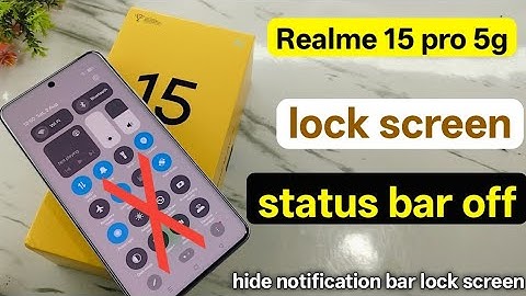 Realme 15 pro lock screen notification bar off | realme 15 pro lock screen status bar off kaise kare