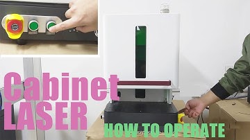 Mini Fiber Laser Engraving Machine with Protective Cover | Operation