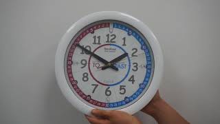 EasyRead Time Teacher Red & Blue 'Past & To' Wall Clock