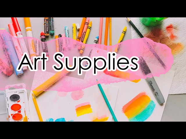How to use different art supplies at home 