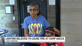 Lightning believed to cause fire at Camp ASCCA