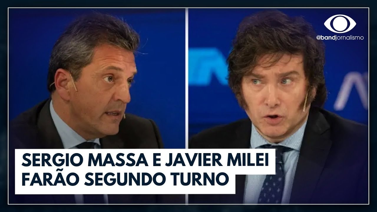 Eleições na Argentina: Sergio Massa e Javier Milei farão segundo turno