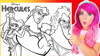 Coloring Hercules, Hades & Meg Coloring Pages | Disney Hercules Coloring Videos