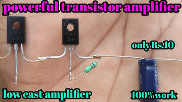 Homemade Powerful Audio Amplifier || Using D882 Transistor //clear sound amplifier