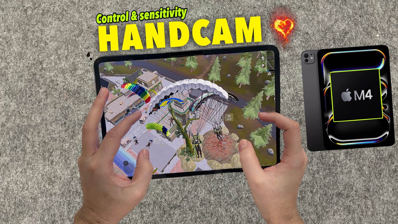 IPAD PRO M4 HANDCAM PUBG | GAMEPLAY 4.2 UPDATE PUBG TEST 🔥 graphics settings | 120FPS FHD