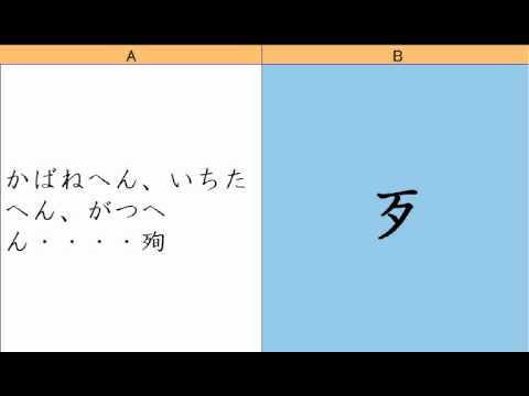 漢字検定2級部首 つくりフラッシュカード Youtube