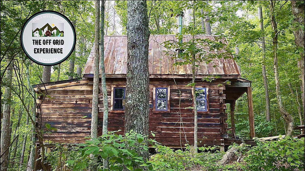 COMPLETE Off Grid LumberLog Cabin Bedroom Build - Start to Finish - YouTube