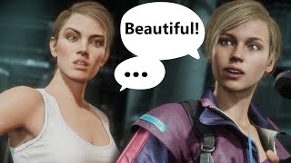 Mortal Kombat 11  Cassie Cage Reacts to Her Parents' Old Looks