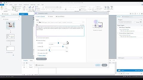 Generating Voice Audio Using AI Assistant in Articulate Storyline 360