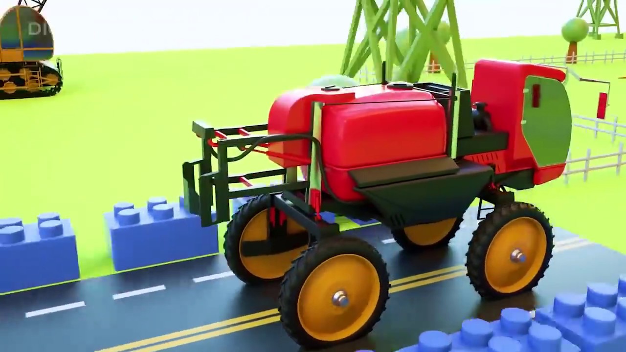 Police Cars & Sports Car Race | Car Rescue Video For Kids | Farm, Harvesting, Farming Kids Carto