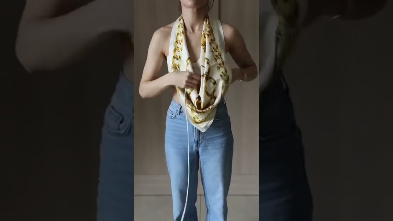 Transform your scarf into a top 