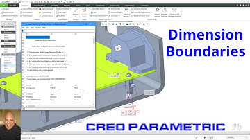 Creo Parametric - Dimension Boundaries | Tolerance Analysis