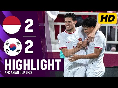 Indonesia vs Korea U23 | Highlights | Piala Asia U23 Qatar 2024