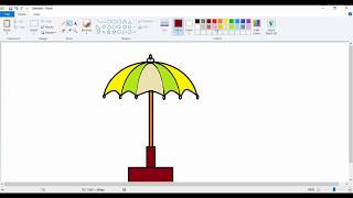 ms paint drawing draw simple table lamp very method