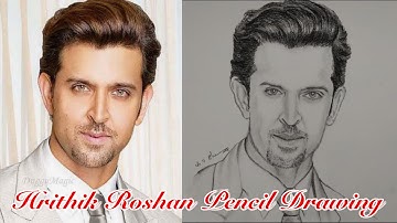 How to draw Hrithik Roshan | Realistic pencil drawing | Timelapse | Bollywood Actor