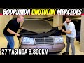 KM CİMRİLERİ | 8.800km Mercedes W124 E200 | Bodrum katta üzerine duvar örülmüş.