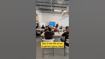 Day in the life at our epoxy classes! Next class is coming up, don’t miss out ✅