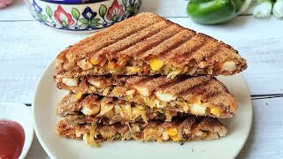 OMG! This is so Delicious | Paneer Schezwan Sandwich | Paneer Corn Sandwich | Easy Breakfast Recipe