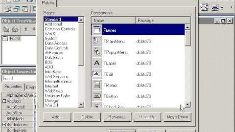 11  Delphi 7 Меню Components и Database