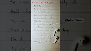 The Day You Went Away  M2m s alvibes shorts alvibesms