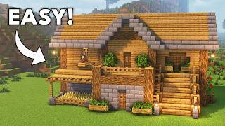Minecraft Simple Survival House Tutorial How To Build