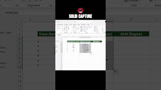 "Excel Trigonometry: Mastering the ASIN Function Step by Step"