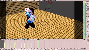 Blender Walking Cycle - Minecraft Animation Tutorial