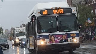 [MTA]: 95th Street STA Bound 2012 C40LF CNG [#425] B8 Bus @ 18th Avenue & Bay Ridge Parkway