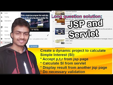 JSP and Servlet program | Calculate simple interest and do necessary validation
