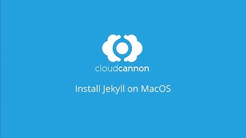 Install Jekyll on MacOS - CloudCannon Casts