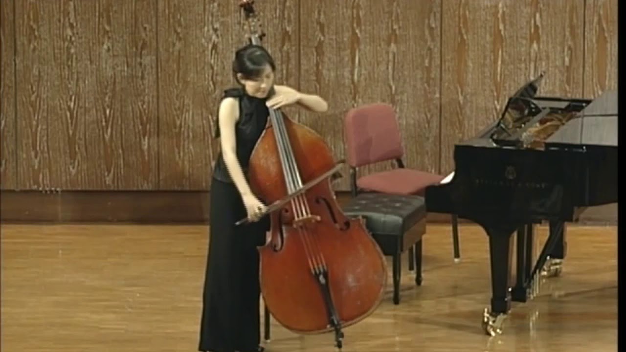 C. F. Abel - Sonata for Double Bass Solo | Emilie Kuo (Live 2008)