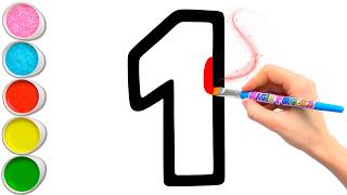 🖍️ Hand-Drawn 1 to 20 Numbers: From Flat Lines to 3D 🎨 Learn Through Play for Kids, Toddlers #446