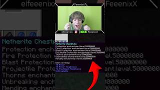 MINECRAFT Pero con ENCANTAMIENTOS NIVEL 50,000,000! #minecraft #minecraftshorts #shorts