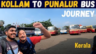 Unexplored Kerala || Kollam To Punalur KSRTC Bus Journey || Kollam Bus Stand || Punalur Bus Stand !! screenshot 2