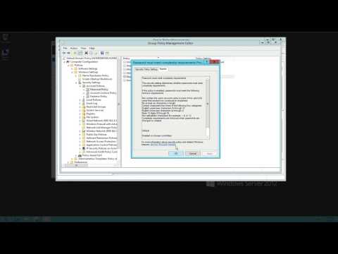 Windows Server 2012 Password Policy GPO