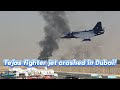 India Air Force Tejas Fighter Jet Crashed at Dubai Airshow 2025 – On-Site Video!