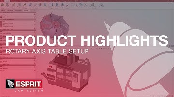 ESPRIT Product Highlights: Rotary Axis Table Setup